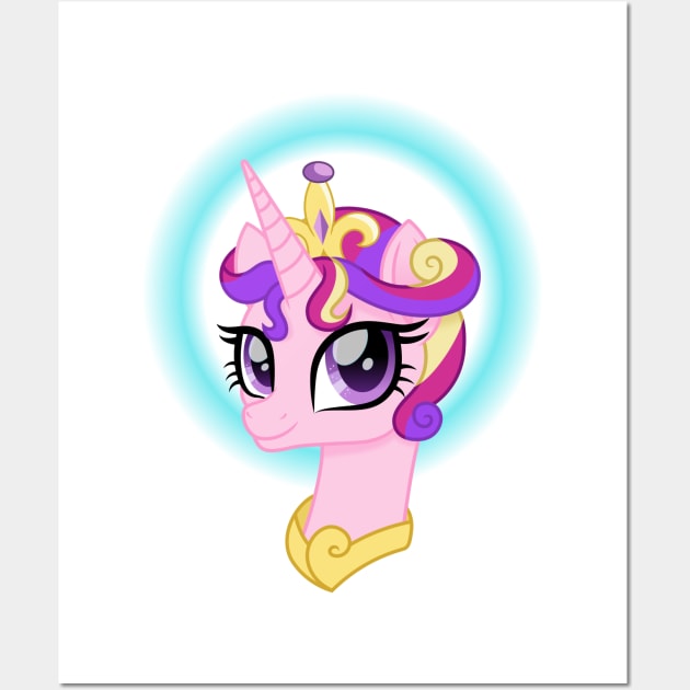 Princess Cadance portrait short mane Wall Art by CloudyGlow